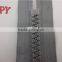 8# Fashion Derlin Zipper With Gray tape and teeth With Close End