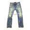Custom High quality vintage wash distressed Japanese selvedge jeans denim selvedge denim jeans(LOTR017)