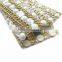 Gold Motif Rhinestones Hot-Fix Technics