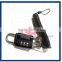 high tension retractable spring coil cable lock with keys for note book