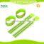 Reflective elastic strips for high visibility armbands