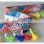 New Design Colored 6.5cm width fancy colorful lace tassel fringe trim