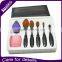 7pcs Amazon Factory Offer WholeSale OEM Private Label Oval Toothbrush Contour Makeup Brush Sets with Silicone brush cleaning egg