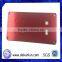 Custom Fabrication Service Brushed red anodized aluminum plate