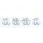 4ml Flower Cosmetic Single Wall Plastic Jar