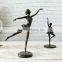 Elegant resin ballerina figurine bronze ballerina sculpture