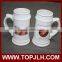 China Custom Subliamtion White Coffee mug Porcelain glass beer mug