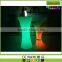 Intelligent outdoor LED furniture UV-resistant Glowing Illuminated Rechargeable interactive led table party LED cocktail table