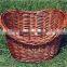 Wholesale cheap removable wicker bulk bike basket
