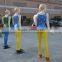 Fiberglass shopping girls character sculpture