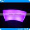 LED furniture outdoor colorful lighted bent stool / most popular LED decorative rgb stool light