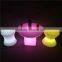 Modern solar charging growing lighting colors change plastic LED stool with CE,ROHS,SGS certificate