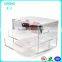 2015 Clear Makeup case drawers Cosmetic Organizer Jewelry storage Acrylic cabinet Box