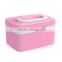 Professional Girly plastic Makeup Box Beauty Cosmetic box (Pink)