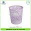 PP Semi-transparent Color Hollow Out Design Plastic Dustbin