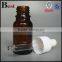cosmetic packaging high quality 30 ml glass dropper bottle essential oil amber glass dropper bottle with white dropper wholesale
