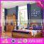 2016 wholesale fashion wooden boys bedroom furniture W08A084