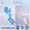 White or blue disposable vinyl gloves for FDA approval