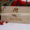 wooden Christmas greeting card