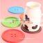 Eco-friendly food grade heat resistance silicone coaster,silicone cup mat