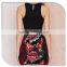 Rose Printed Sequin Women tank top