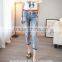 2016 summer trendy women loose ripped denim jeans wholesale