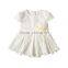 Hot sale in INS baby lace bodysuit girl baby romper with skirts