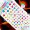 Custom Multi Mix Color Five Star Shape Self Adhesive Diy Gem Rhinestone Acrylic Sticker