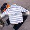 2017 Wholesale Spring Kids Wear Korean Style Striped Kids Boys t Shirt