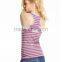 Wholesale sexy plain stripe tank top for women