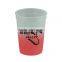 USA Made 12 oz Cool Color Changing Stadium Cup - changes color with ice cold liquids, BPA-free and comes with your logo