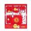 New style red printing cotton cheap newborn baby clothing set
