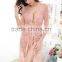 Foreign trade lingerie high-end European and American big sexy lace of the dress code black pajamas containing three eyelash sui