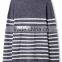 Men Soft Stripe kint Roll Neck Pullover Sweater