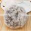 High quality handmade girl fur hairband real rabbit fur hair ring wholesale