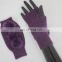 Adults Cute Knitted Wool Gloves Handmade Knitted Gloves with Mink Fur Ball