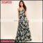 Ladies Summer Plus Size Strap Dress Casual Floral Print Wrap Woman Long Maxi Dress
