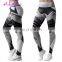 Wholesale Price black and gray fitness pants printed yoga pants womens legging