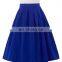 Belle Poque Women Midi Skirt 2016 Blue Vintage Skirts Pinup Skirt BP000154-3