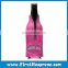 Full Colour Printing Pink Neoprene Stubby Beer Bottle Cooler