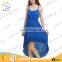 2015 New Front Short Back Long Casual Dress Nice Design Lace Hem