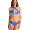Shimmer Blue Cross Wrap Bikini Set