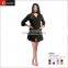 Salon customized jacket black salon uniform for man smock