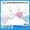 heart shape foldable diamond fancy cosmetic mirror