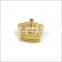 Custom crown metal pin badges with crystal for sale