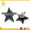 3D Black Dye Plated Starfish Metal Pin Badge