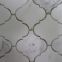 carrara white arabesque lantern shaped mosaic floor tiles