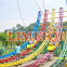 Thrilling amusement track rides outdoor meniscus drift flying car
