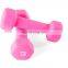 Factory Sale Shape Vinyl Dipping Women Supply Neoprene Dumbbell Set Gym Equipment Dumbbell Set