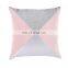 Patchwork Soft Geometric Print Decorative Square Throw Pillow Cushion Cover for Sofa